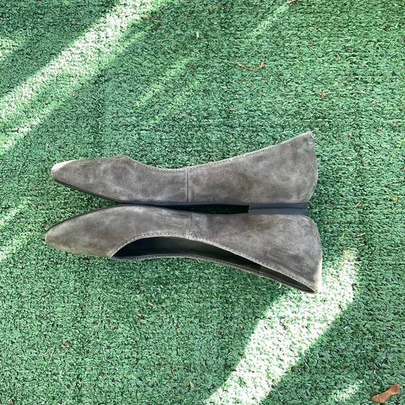 Audrey Brooke Grey Suede Flats - Picture 3 of 4